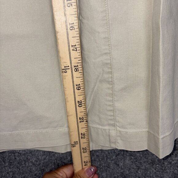 L.L. Bean Skirt Womens Size L Petite Beige Pull On Chino - Picture 6 of 8